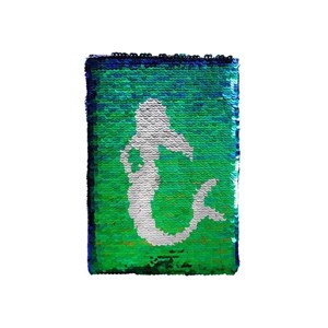 Obrazek Notes A5/80K zielony Cekiny