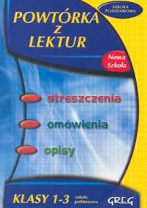 Obrazek Powtórka z lektur 1-3 Szkoła podstawowa