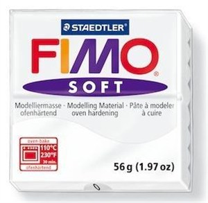 Obrazek Masa Fimo Soft 56g 0 biały STAEDTLER