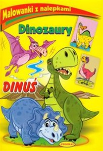 Obrazek Malowanki z nalepkami Dinozaury Dinuś