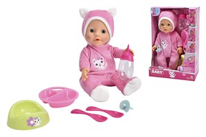Picture of Lalka w Kociej piżamce 30 cm + akcesoria