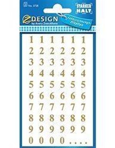 Obrazek Naklejki złote cyfry - 7,5mm