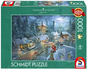 Obrazek Puzzle 1000 PQ T. Kinkade Cicha noc 113667