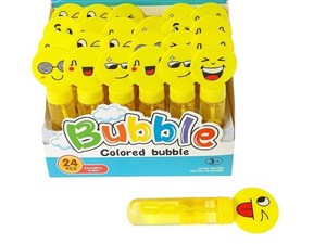 Obrazek Pałeczka do baniek mydlanych emotki 14cm (24szt)