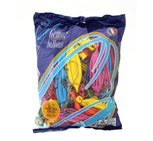 Picture of Balony pastelowe Piłka nadruk Lux MIX 50szt