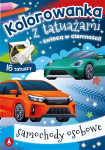 Obrazek Kolorowanka z tatuażami - świecą w ciemności! Samochody osobowe