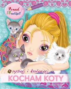 Obrazek Rysuj i koloruj: Kocham koty