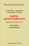 Książka : Kodeks spó... - Stanisław Sołtysiński, Andrzej Szajkowski, Andrzej Szumański, Janusz Szwaja