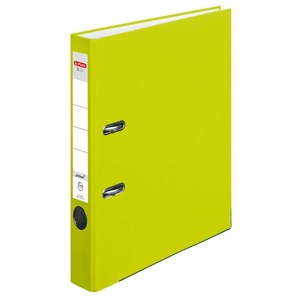 Obrazek Segregator A4 5cm PP zielony neon Q file
