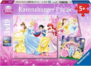 Obrazek Puzzle Disney Księżniczki 3x49