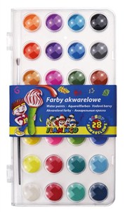 Obrazek Farby akwarelowe 28 kolorów