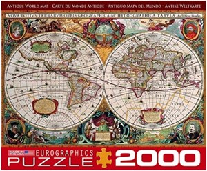 Obrazek Puzzle 2000 Antyczna mapa Świata