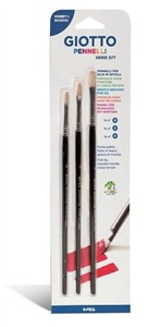 Obrazek Pędzle 577 komplet 3 sztuki GIOTTO