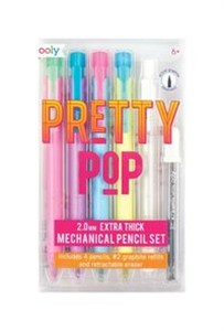 Picture of Ołówki mechaniczne Zestaw 4 sztuk. + Gumka. Pastelowe Kolory. Pretty Pop.