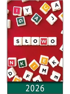 Obrazek Kalendarz 2026 na biurko słowo