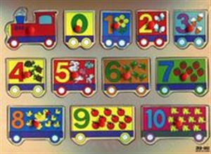 Obrazek Drewniana układanka Liczenie 12 elementów