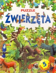 Obrazek Zwierzęta. Książka z puzzlami