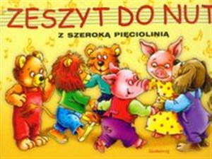 Obrazek Zeszyt do nut z szeroką pięciolinią