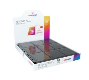 Obrazek Gamegenic:18-Pocket Pages Sideloading-Black(50szt)