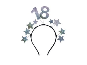 Picture of Opaska z gwiazdkami 18 srebrna