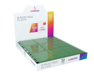 Picture of Gamegenic:18-Pocket Pages Sideloading-Green(50szt)