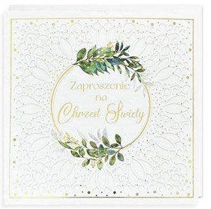 Obrazek Zaproszenie Chrzest 5szt