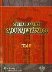 Obrazek Studia i Analizy Sądu Najwyższego. Tom II