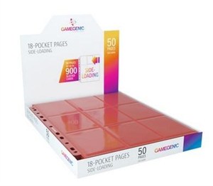 Obrazek Gamegenic:18-Pocket Pages Sideloading-Red(50szt)
