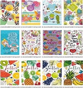 Obrazek Notatnik ozdobny 105x165 64 stron linia mix