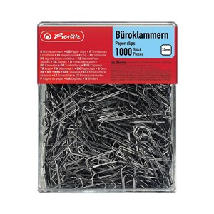 Obrazek Spinacze metalowe 32mm 1000szt HERLITZ