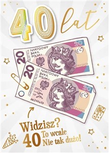 Obrazek Karnet Urodziny 40