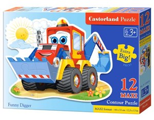 Obrazek Puzzle MAXI Konturowe:Funny Digger 12