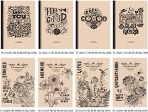 Obrazek Notatnik ozdobny 143x215/80K linia FRESH