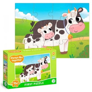Obrazek Puzzle 12 Zawsze razem. Krówki