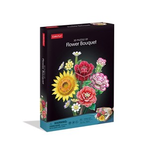 Obrazek Puzzle 3D Kwiaty Duży bukiet