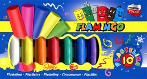 Obrazek Plastelina Flamingo 10 kolorów