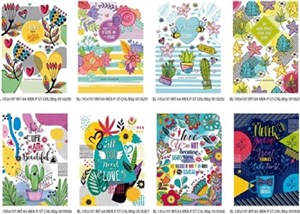 Obrazek Notatnik ozdobny 145x197/64K gładki FRESH